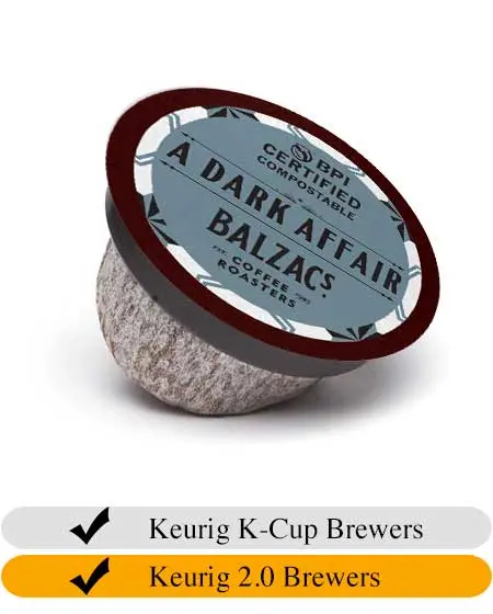 Balzac'S A Dark Affair Compostable Coffee Cups – Eco-Friendly 18-Pack 1