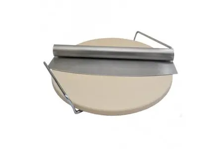 Bbq Buddy Pizza Stone Kit With Stand And Cutter – Compatible With Gas & Charcoal Grills 1