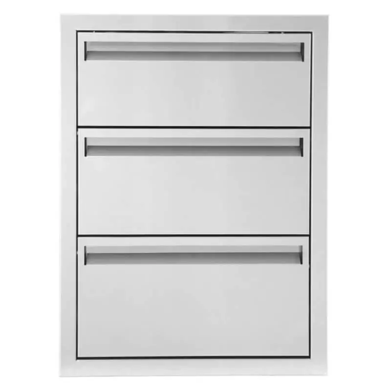 Bbq Generals Elite 16-Inch Triple-Compartment Storage Drawer 1