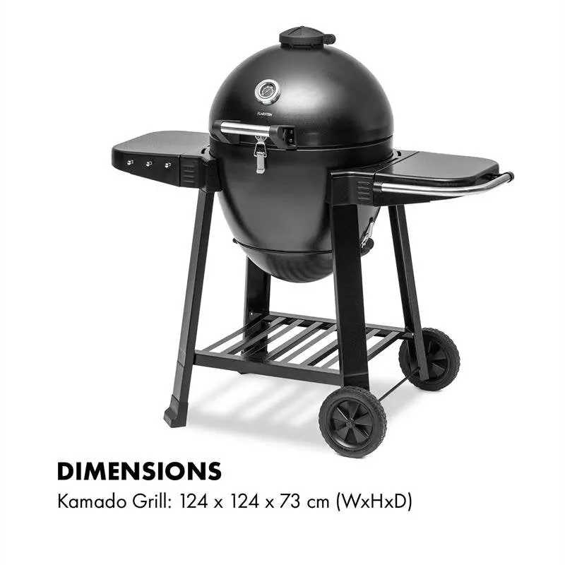 Bbq Warehouse Steel Kamado-Style Egg Grill – Heavy-Duty Charcoal Cooker 1