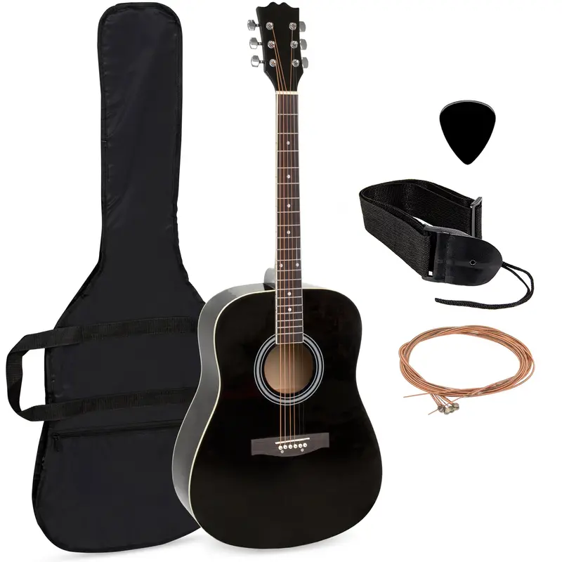 Beginner’S 41-Inch Acoustic Guitar Starter Pack – Includes Gig Bag, Picks, Strap, And Extra Strings 2