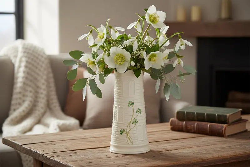 Belleek Classic Castle Vase – Irish Architectural Inspired Design 1
