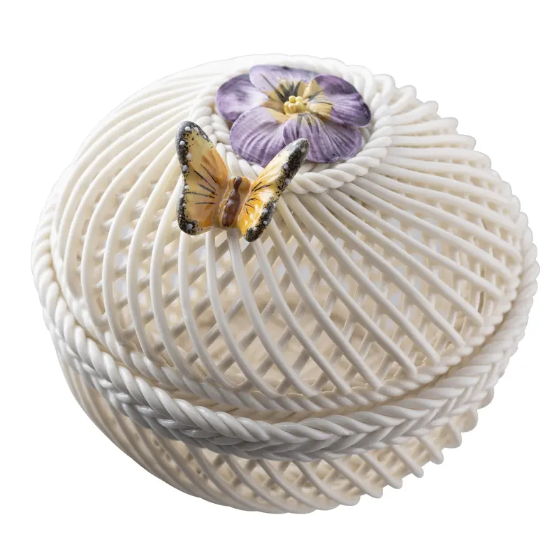 Belleek Classic February Floral Ornament – Viola 1
