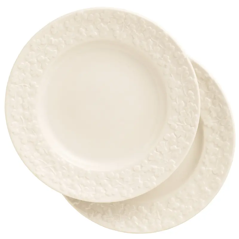 Belleek Classic Field Of Shamrock Dinner Plates (Pack Of 2) 1