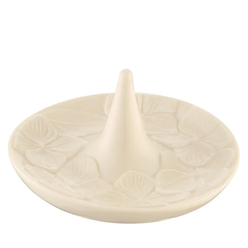 Belleek Classic Hydrangea Ring Holder For Jewelry 1