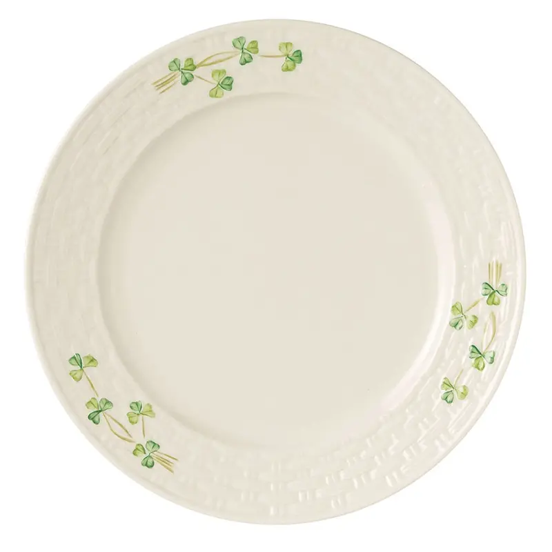 Belleek Classic Shamrock Dinner Plate 1