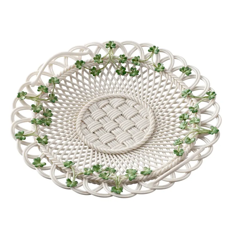 Belleek Classic Shamrock Heritage Gift Basket 1