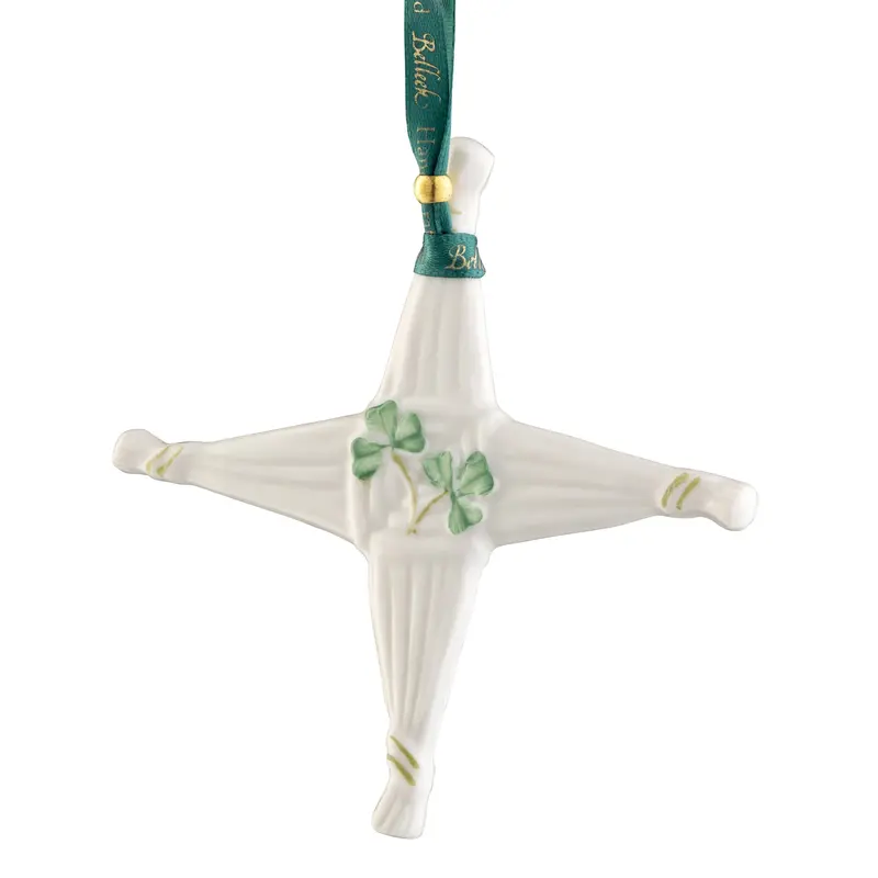 Belleek St. Brigid’S Cross Porcelain Ornament – Celtic Symbol Of Protection 1
