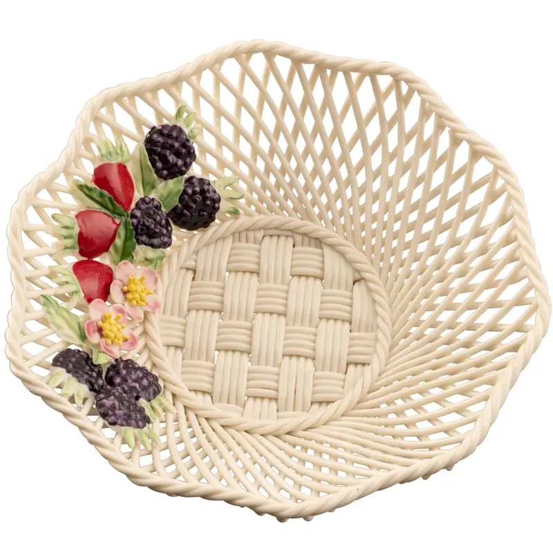 Belleek Wild Irish Hedgerow Autumn Basket – Hand-Painted Ceramic Decor 1