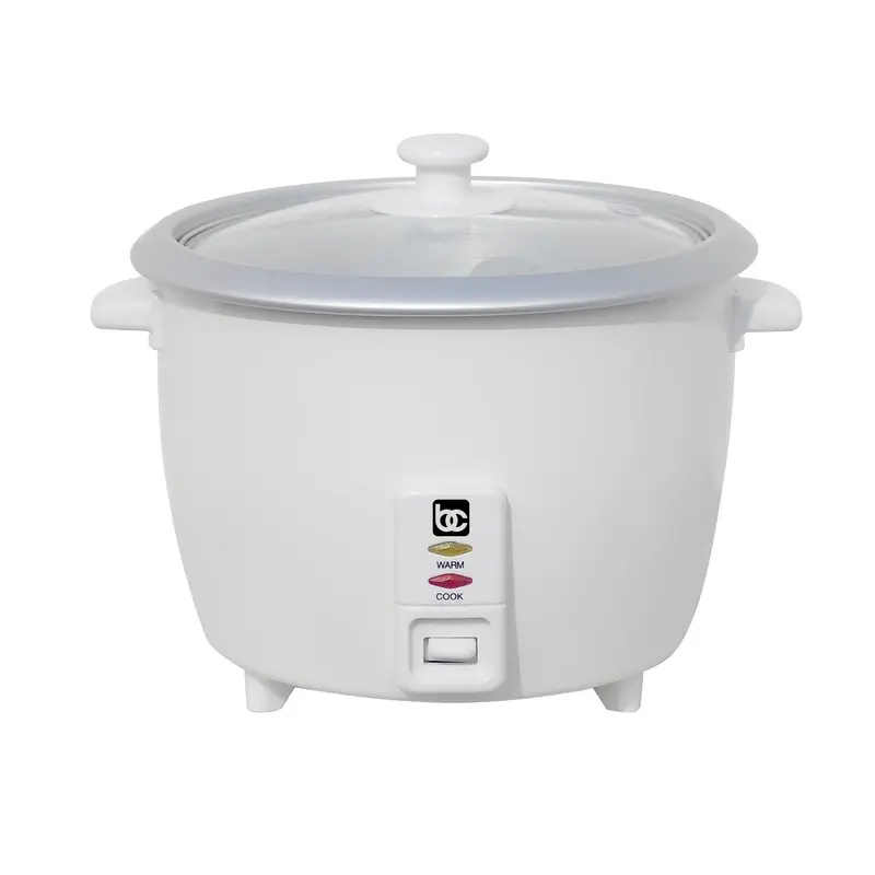 Bene Casa 6-Cup Rice Cooker With Glass Lid, Auto Shut-Off, Steaming Tray & Keep-Warm Function 1