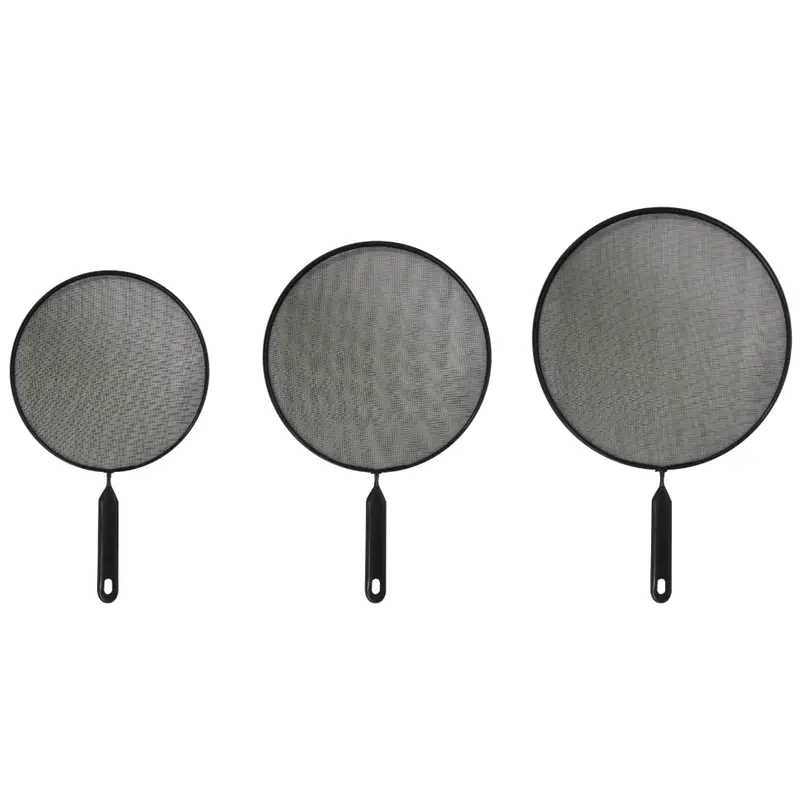 Bene Casa Adjustable 3-Piece Silicone Splatter Guard Set (10", 11.5", 14") 1