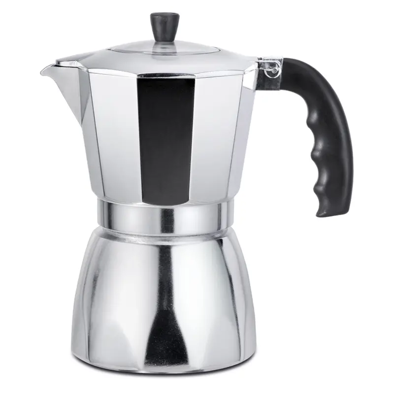 Bene Casa Clear-Glass Stovetop Espresso Maker With Transparent Lid 1