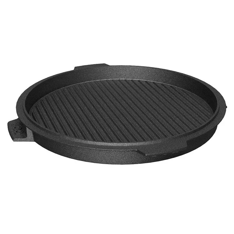 Big Green Egg 10.5" Dual-Sided Cast Iron Plancha Griddle 1