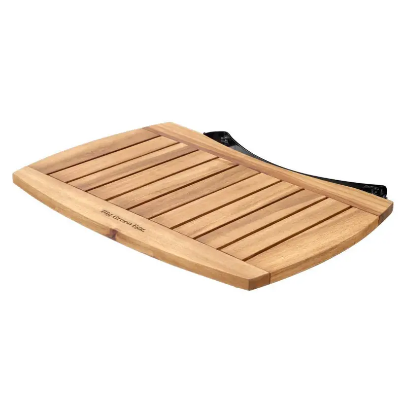 Big Green Egg Acacia Eggmates Table – 21-Inch Large Serving & Prep Station 1