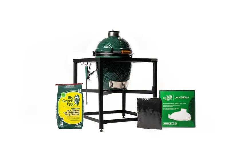 Big Green Egg Medium Bundle With Modular Nest – Customizable Outdoor Cooking Base 1