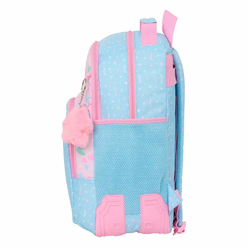 Blackfit8 Smile Backpack – Blue & Pink Design, 32X42X15Cm Ergonomic Student Bag 1