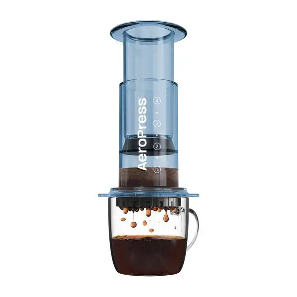 Blue Clear Aeropress Coffee Maker – Durable, See-Through Brewing System 1