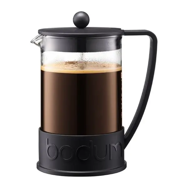 Bodum Brazil French Press Coffee Maker – 51 Oz Stainless Steel & Heatproof Glass 1