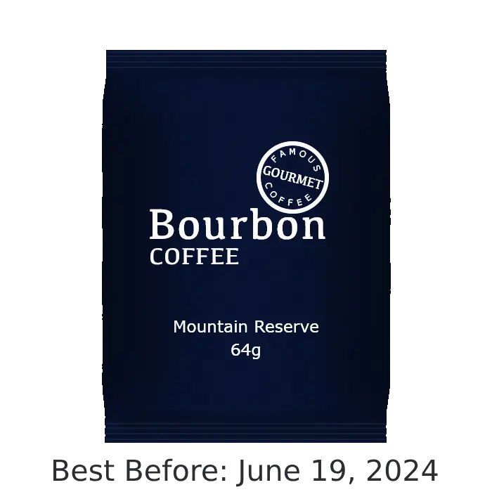 Bourbon Coffee Mountain Reserve Fractional Pack – 2.25 Oz × 42 1