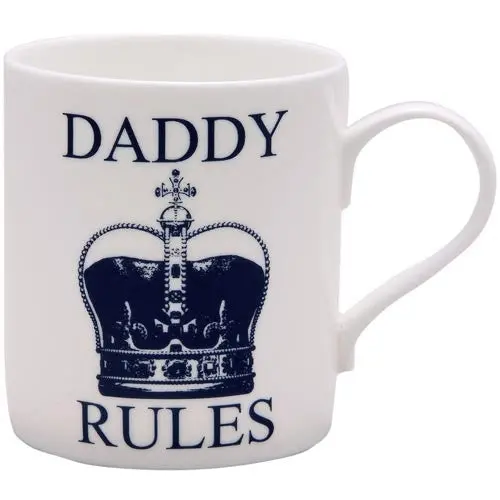 British Ceramic Mug – 'Daddy Rules' Design 1