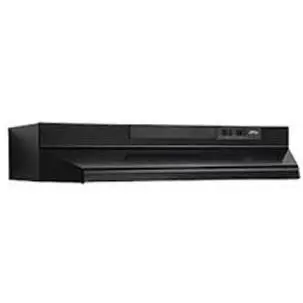 Broan F403023 30-Inch Black Convertible Range Hood – 190 Cfm Under-Cabinet Or Wall-Mount 1