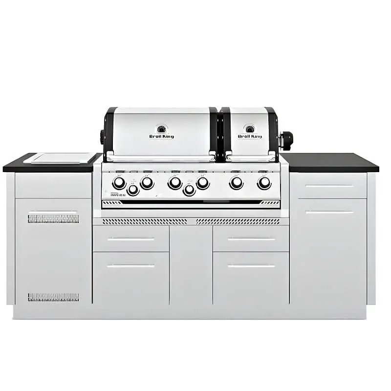 Broil King Imperial S 690I Six-Burner Built-In Gas Grill Island 1