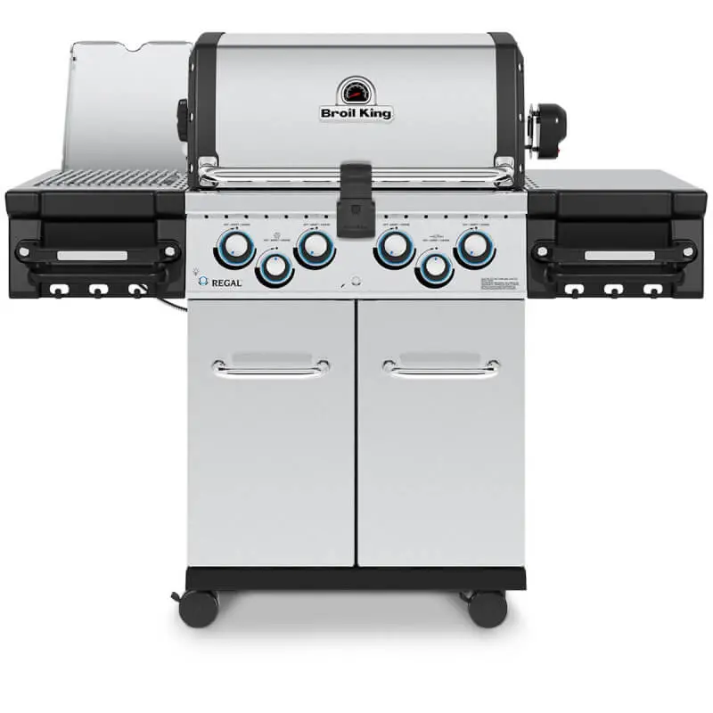 Broil King Regal S 490 Pro Ir – 4-Burner Freestanding Gas Grill With Rotisserie & Infrared Side Burner 1
