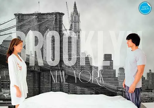 Brooklyn-Themed Removable Wall Mural 1