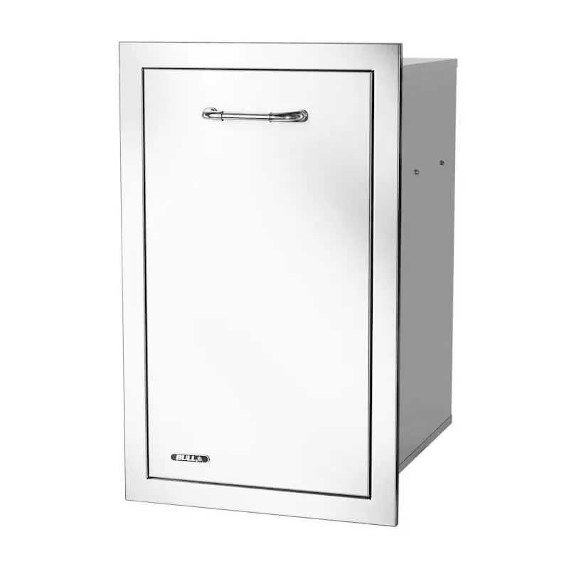 Bull 18-Inch Stainless Steel Dual Trash And Recycling Pull-Out Drawer With Reveal Design (Model 56950) 1