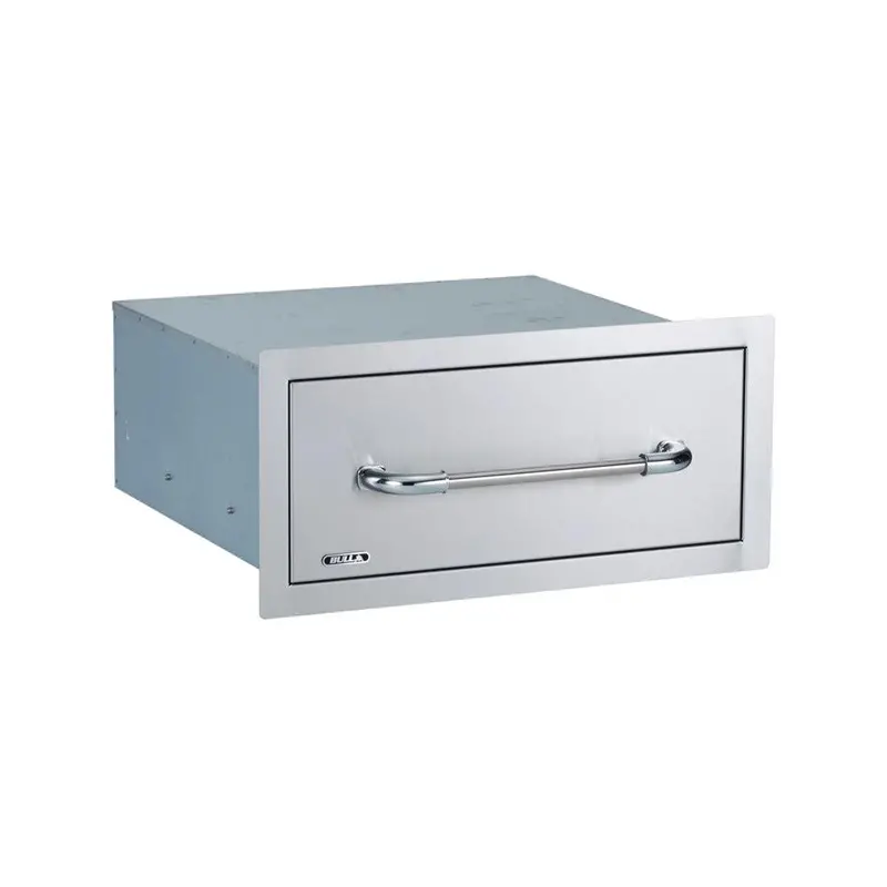Bull 24-Inch Single-Access Stainless Steel Outdoor Drawer With Reveal Trim 1