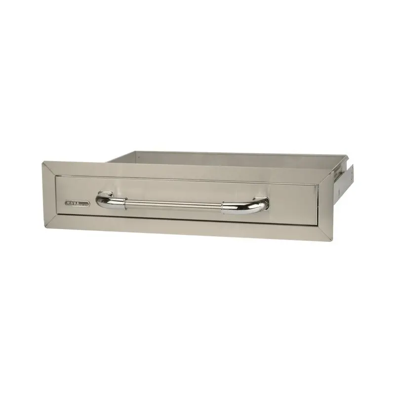Bull 26-Inch Single-Access Stainless Steel Outdoor Drawer With Reveal Detail 1