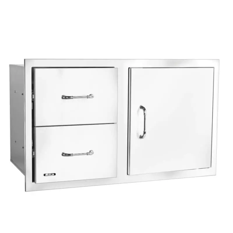 Bull 30-Inch Stainless Steel Access Door With Dual Drawer Setup (Model 25890) 1