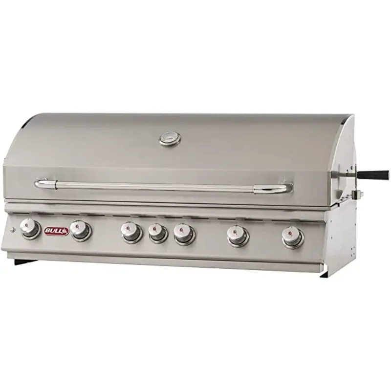 Bull Diablo 46-Inch 6-Burner Built-In Gas Grill With Infrared Backburner & Rotisserie 1