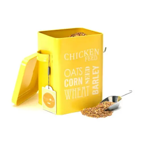 Burgon & Ball Chicken Feed Storage Tin – Airtight Galvanised Container 1