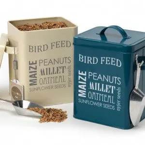 Burgon & Ball Decorative Bird Feed Tin – Rustic Garden Storage 1