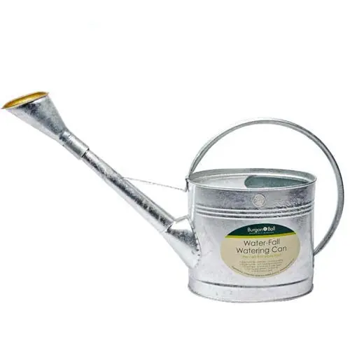 Burgon & Ball Galvanised Waterfall Watering Can – 9L 1