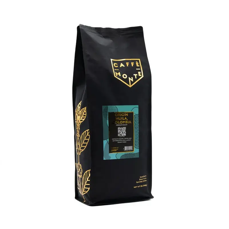 Caffè Monte Huila Colombia Single-Origin Whole Bean Coffee 1