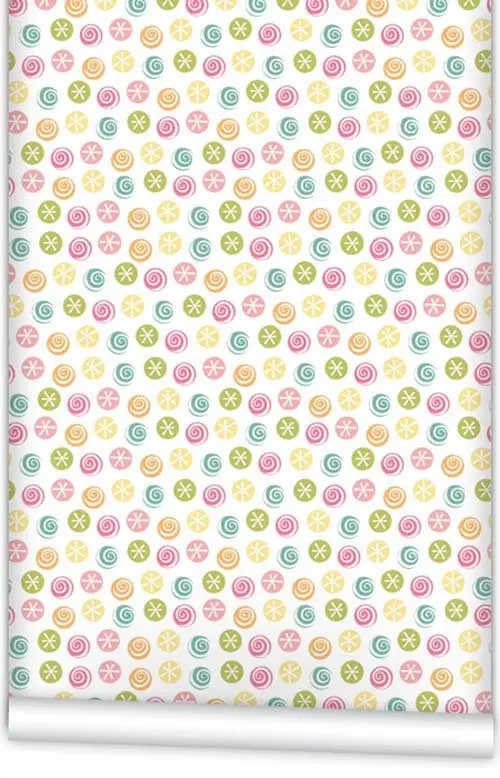 Candy Circles Pattern Wallpaper Roll – 61.5 Cm × 10 M 1