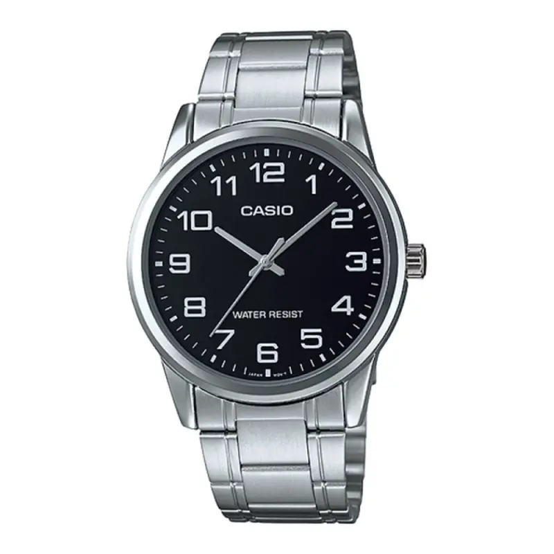 Casio Collection Unisex Watch – Black & Silver Dial, 38 Mm Case 1