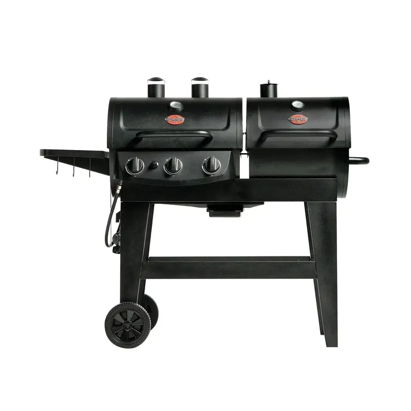 Char-Griller Dual-Fuel Pro™ 3-Burner Gas/Charcoal Grill & Smoker 1