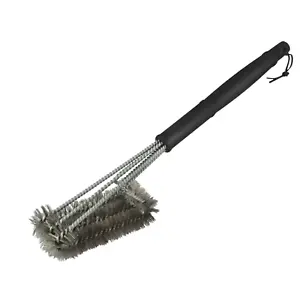 Char-Griller Triple-Surface Stainless Steel Grill Brush 1