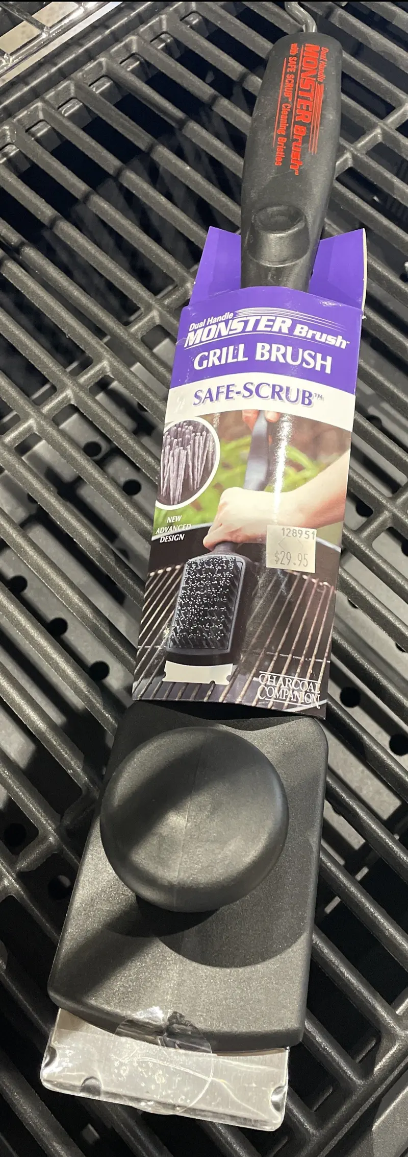 Charcoal Companion Heavy-Duty Grill Brush With Monster Bristles (Model Cc7546) 1