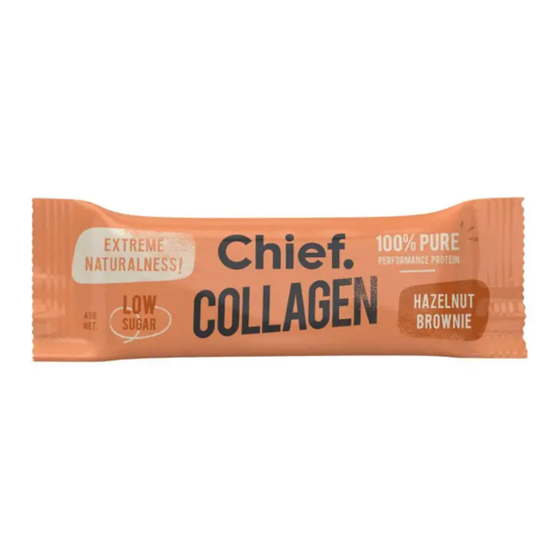 Chief Collagen Hazelnut Brownie Protein Bar – 45 G 1