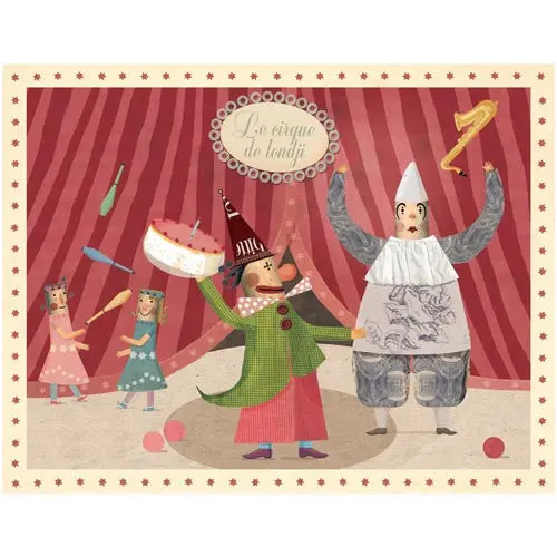 Circus Puzzle Featuring A Whimsical Clown Illustration 1
