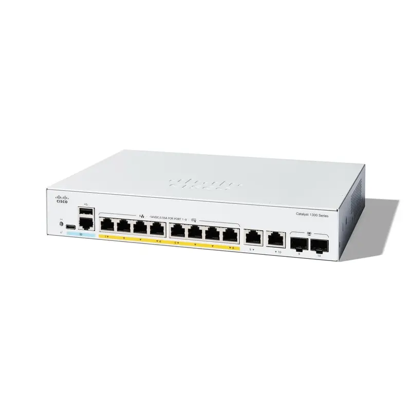 Cisco Catalyst 1300 Poe+ Switch – 8-Port Gigabit With 2 X Gigabit Uplinks 1