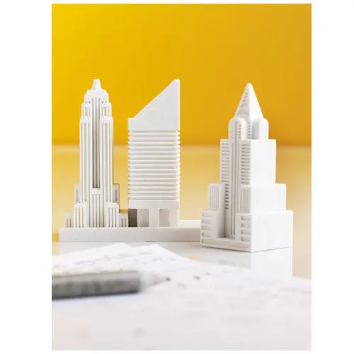 Cityscape Eraser Set (3-Pack) – New York Skyline Design 1