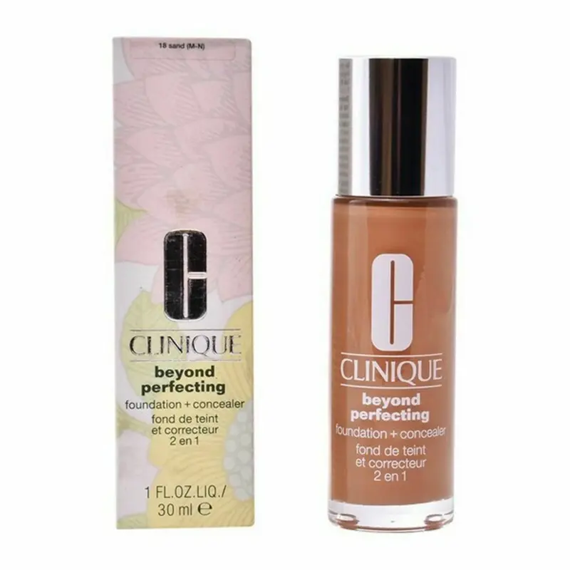 Clinique Beyond Perfecting Liquid Foundation – Shade 18 Sand, 30 Ml 1