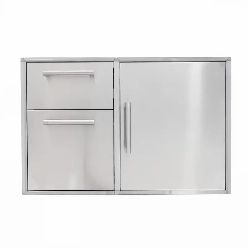 Coyote C3-Cd2Dc36 36-Inch Outdoor Access Door With Dual Drawers 1