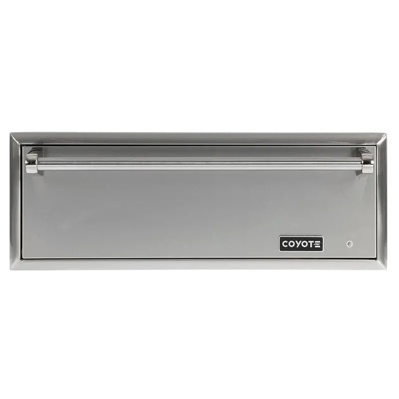 Coyote Stainless Steel Outdoor Warming Drawer With Temperature Control 1