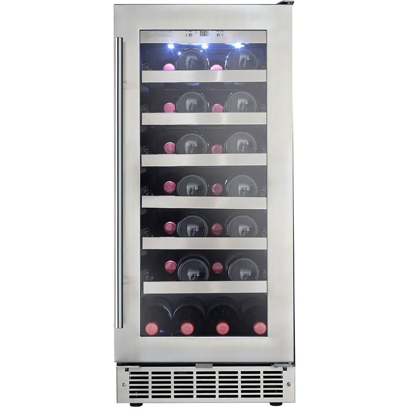 Danby Dwc031D1Bsspr 15-Inch Built-In Stainless Steel Wine Refrigerator – Compact Single-Zone 1